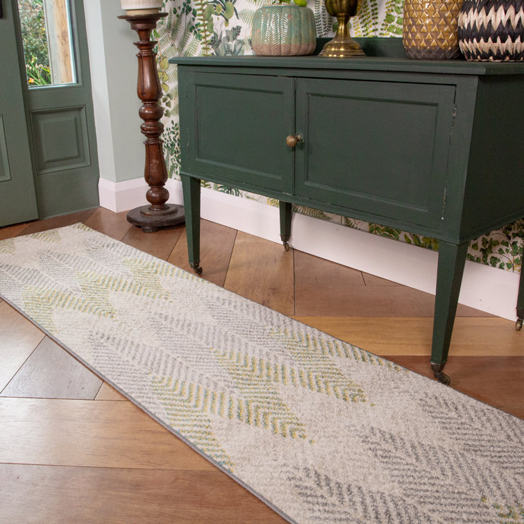 17 Stories Harty Green/Grey/Blue Rug Wayfair.co.uk